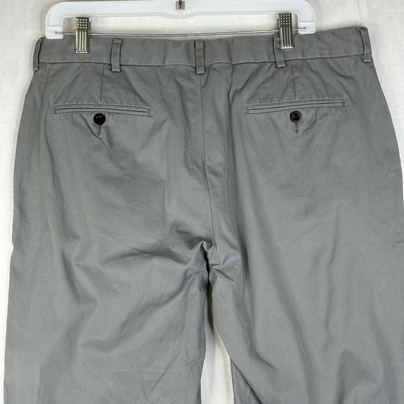 Polo Ralph Lauren Pants Mens 35x30 Measures 34x29 Gray Straight‎ Flat Front - Picture 4 of 12